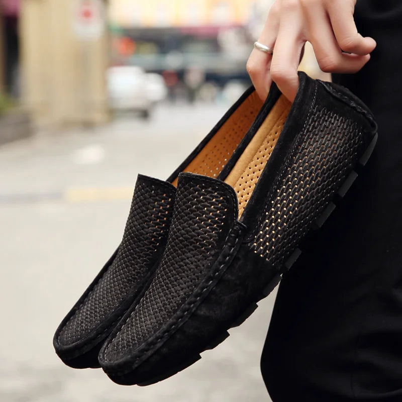 Mocassins Suède Homme Respirants Casual – CLEVI Paris