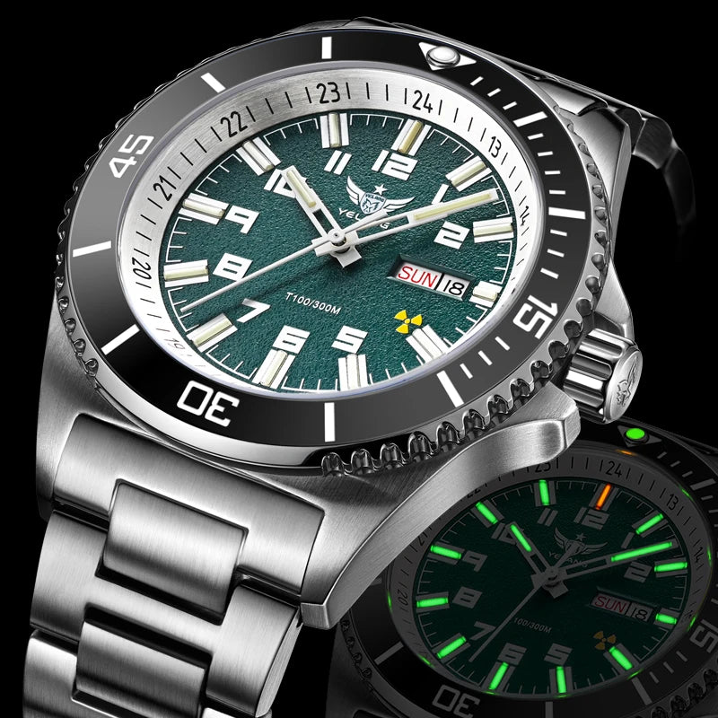 Montre YELANG V1031 Diver Automatique Homme Saphir Miyota 8205 300M – CLEVI Paris