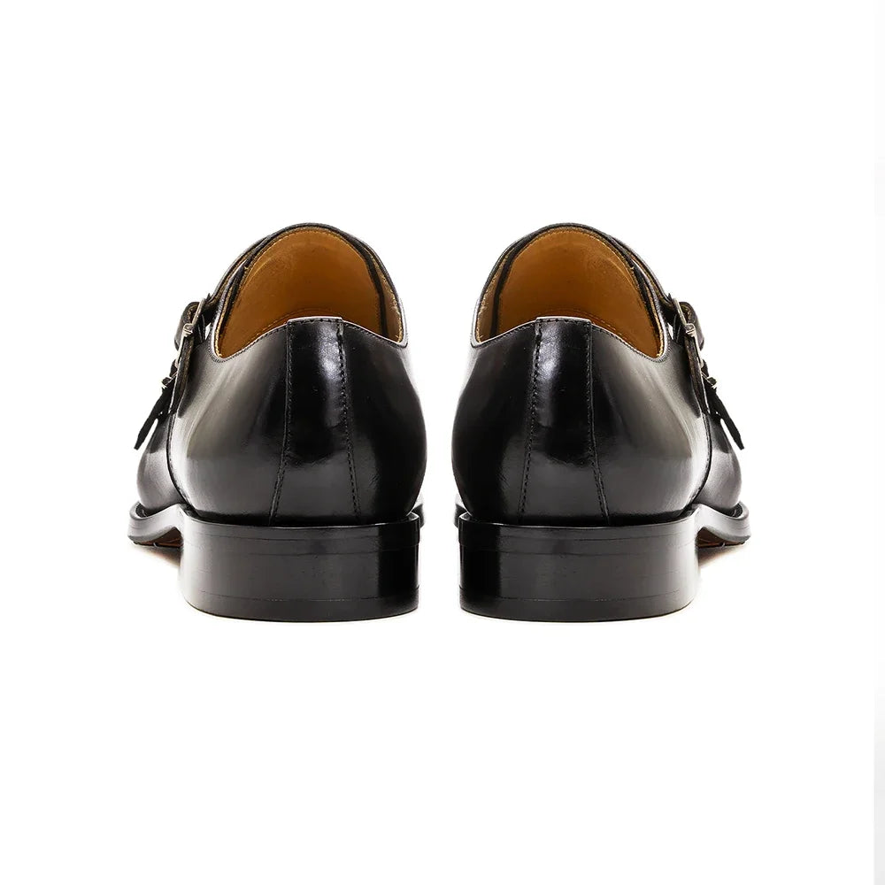 Monk Strap Double Boucle Homme Cuir de Veau Cap-Toe | Business Mariage US 7-13