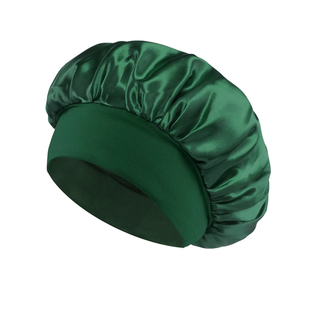 Bonnet de Nuit en Soie Satin Taille Universelle — CLEVI Paris