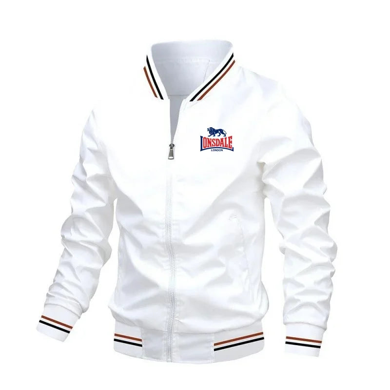Veste Homme Coupe-Vent Légère Col Montant Zipper Streetwear Printemps Automne – CLEVI Paris