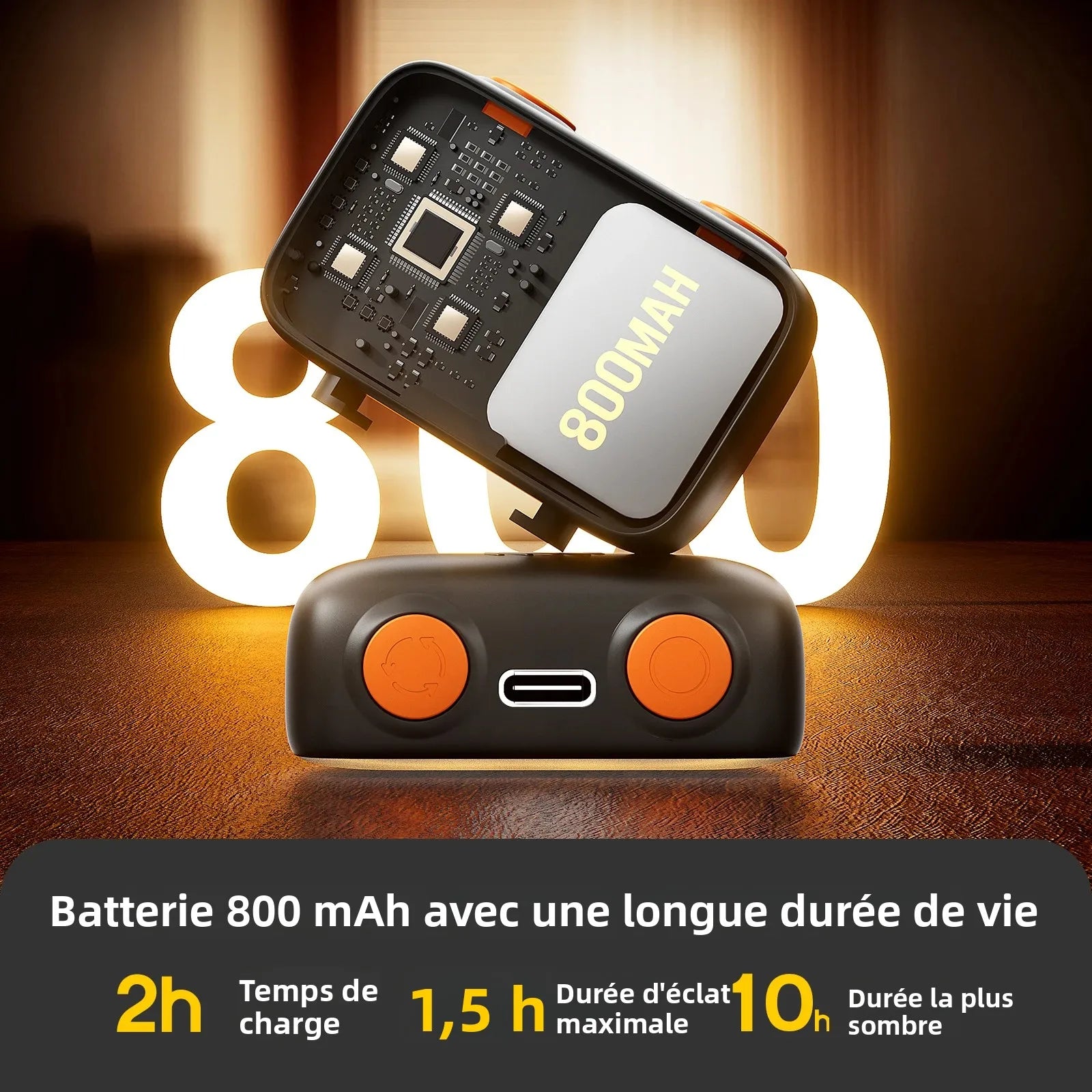 Kit Lumière LED pour DJI Osmo Pocket 3 & 4 – 40 LED, 3 Températures de Couleur, Dimmable & Rechargeable – CLEVI Paris
