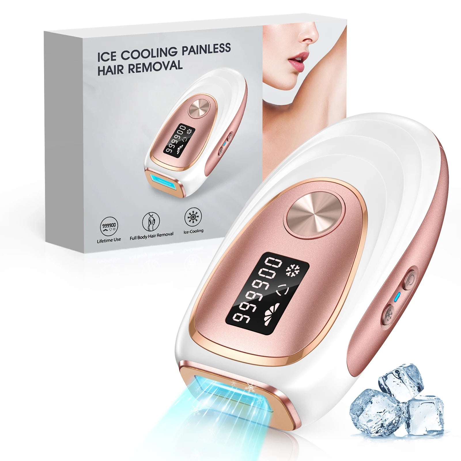 Épilateur IPL LYSMOSKI Refroidissement Cryo 5 Niveaux Épilation Permanente Visage & Corps – CLEVI Paris