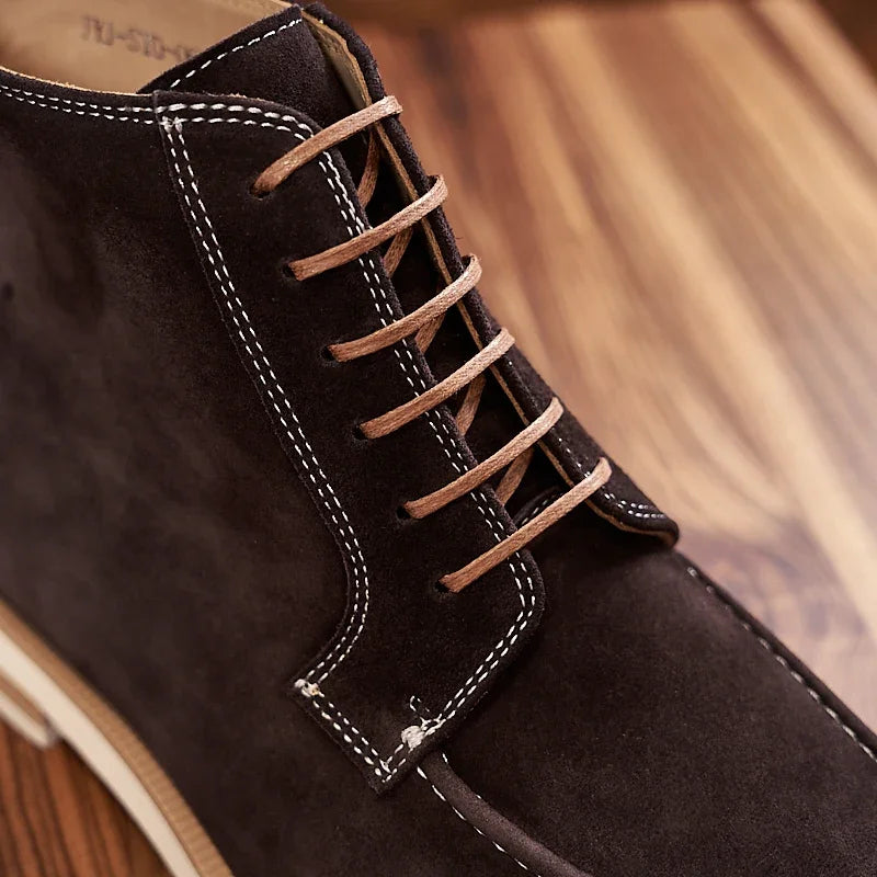 Boots Vintage Cuir Homme – Chelsea Moto Semelle Épaisse