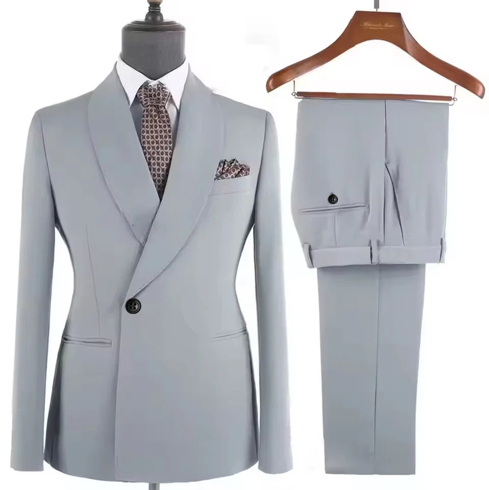 Costume homme 2 pièces double boutonnage – CLEVI Paris