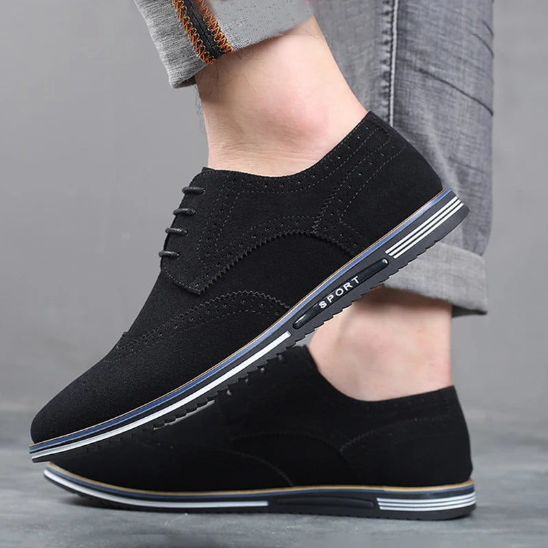 Chaussures Oxford Homme Daim | Lacets Casual Sport Respirantes