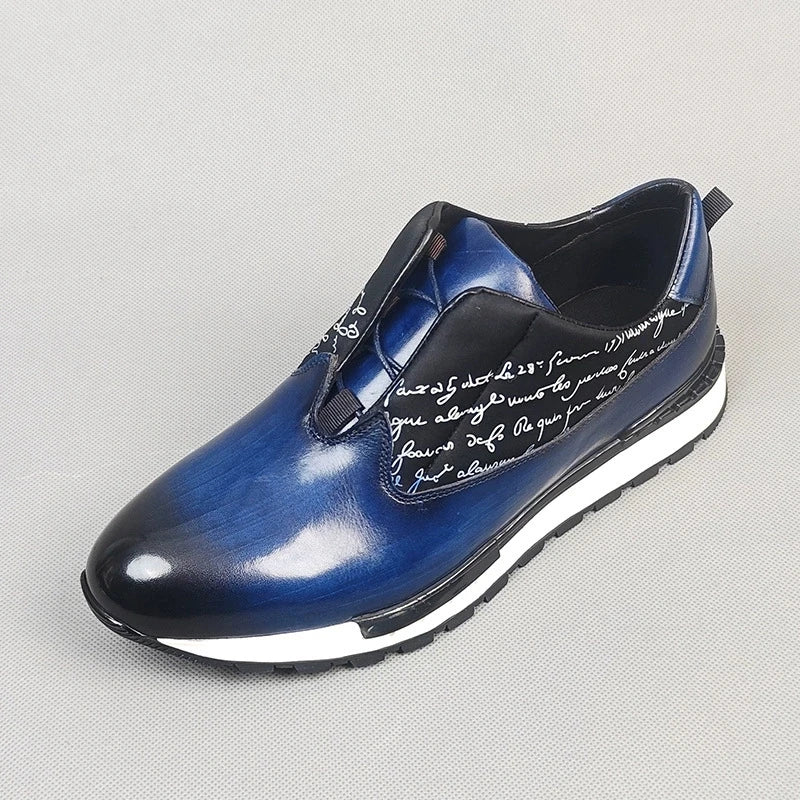 Sneakers en cuir à lacets pour homme – CLEVI Paris
