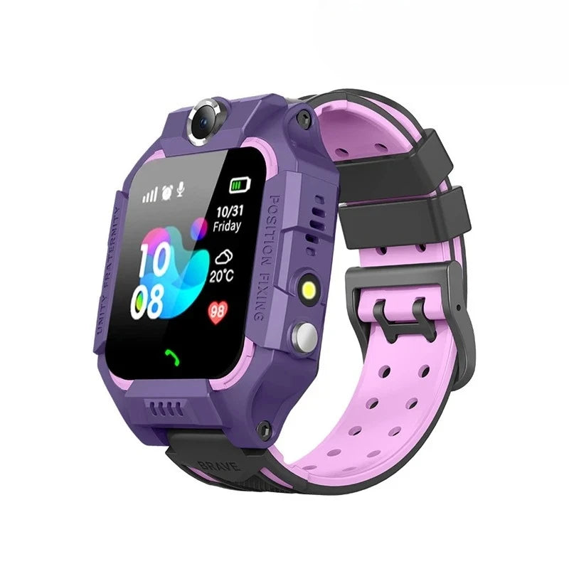 Montre Connectée Enfant GPS 4G – Appels Bidirectionnels Caméra SOS Géofencing IP67 App Hryfine 3–12 Ans – CLEVI Paris