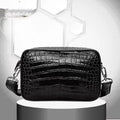 Sacoche Homme Cuir Véritable Motif Alligator 27x18cm – CLEVI Paris
