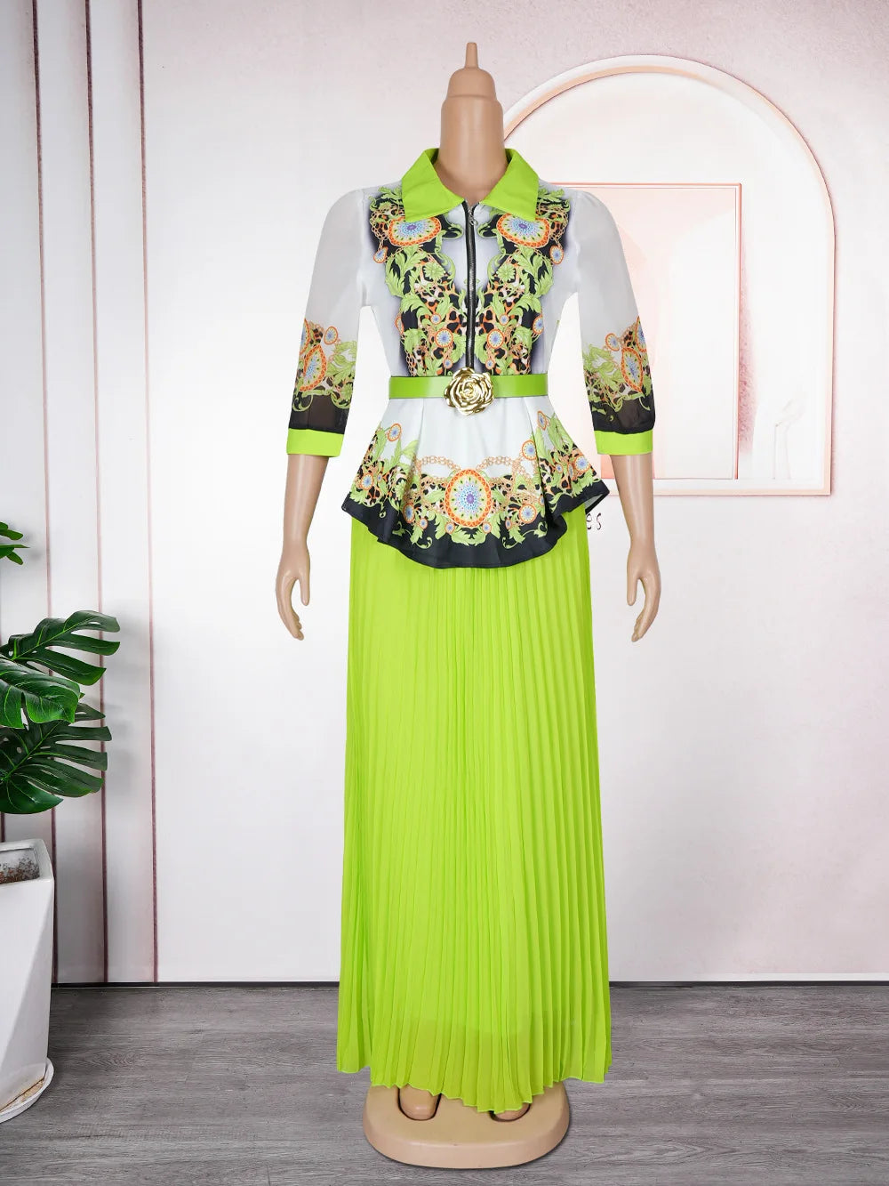 Robe longue africaine de fête – CLEVI Paris