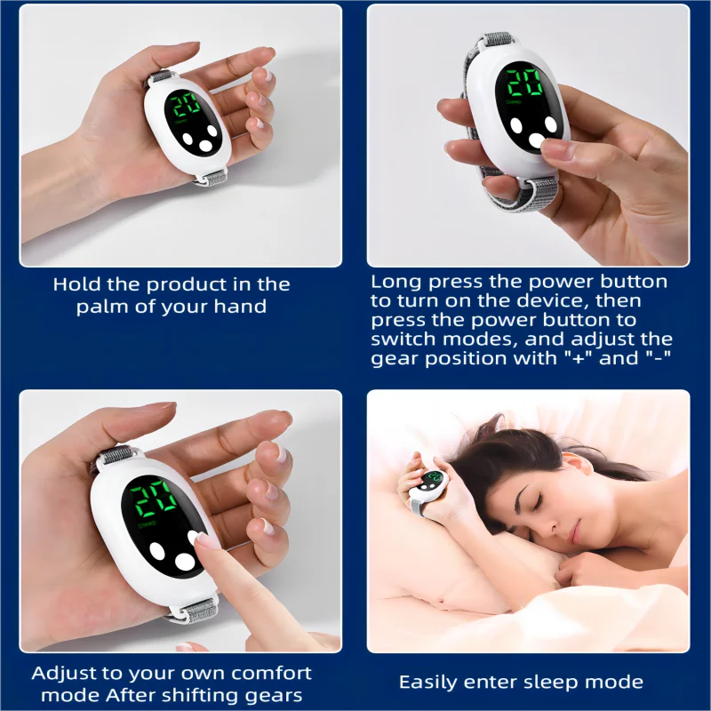 Appareil de Massage EMS Anti-Insomnie – Aide au Sommeil par Microcourant – CLEVI Paris