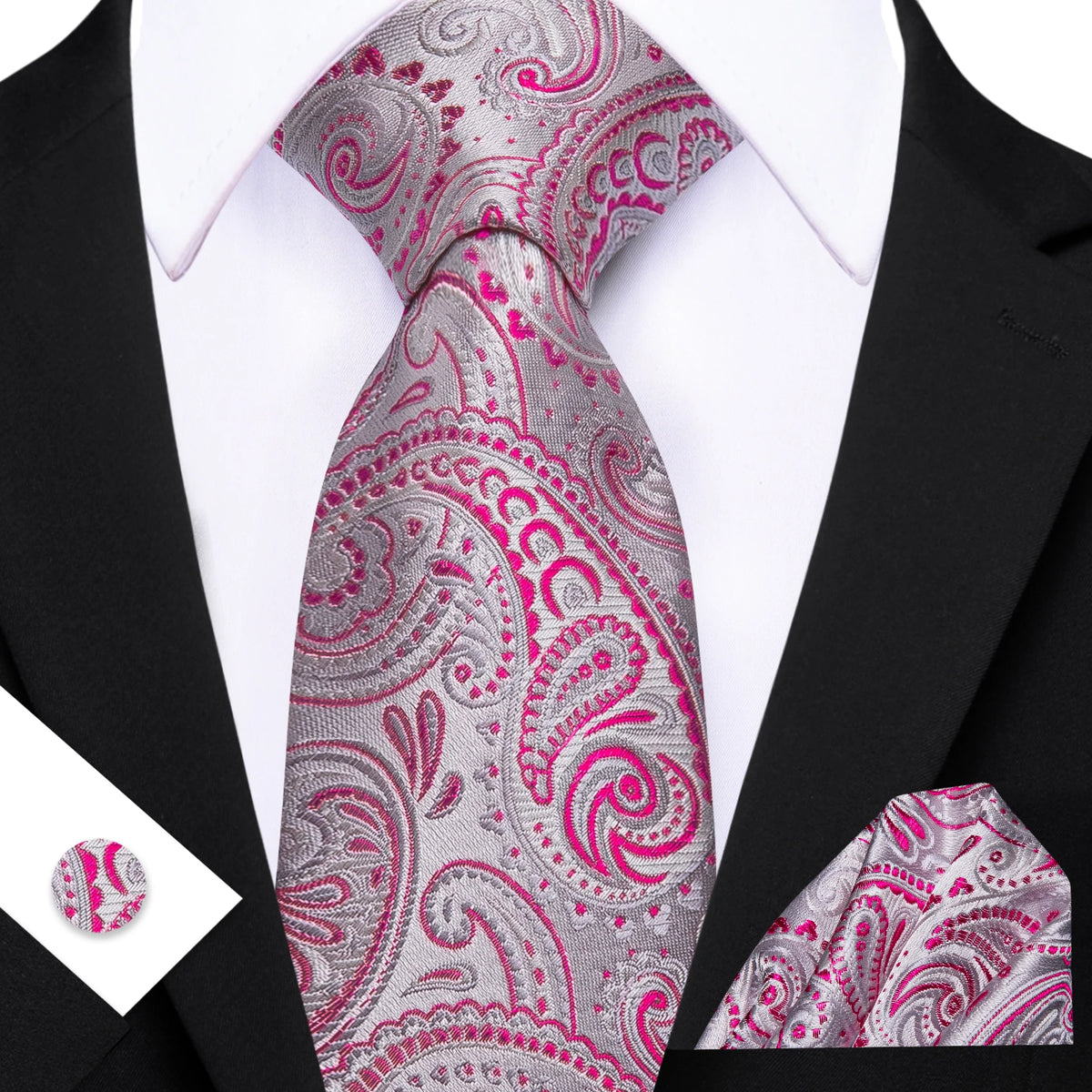 Ensemble cravate homme floral – CLEVI Paris