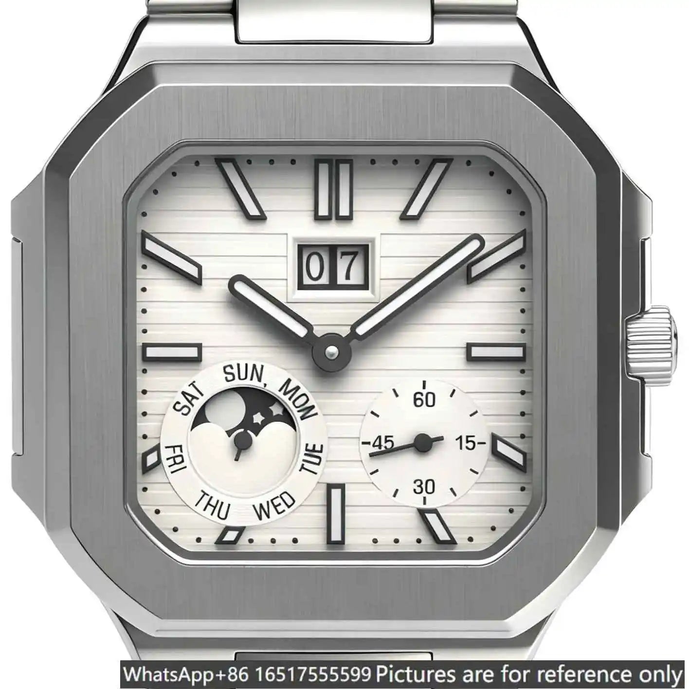 Montre Homme G3T – Automatique Mécanique, Acier 904L Mat 40 mm, Aiguilles Lumineuses, Calendrier & Jour, Étanche 3 ATM – CLEVI Paris
