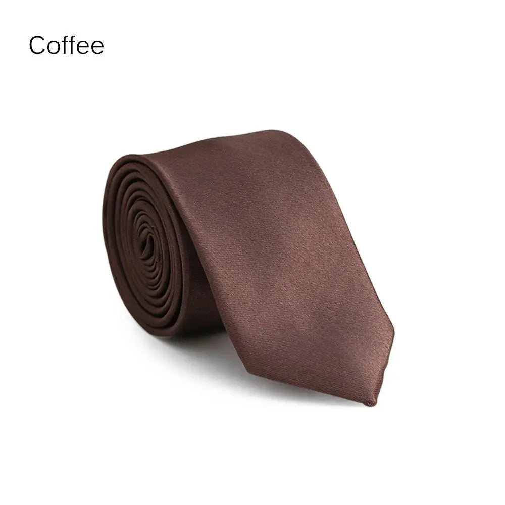 Cravate homme unie fine 5 cm – CLEVI Paris