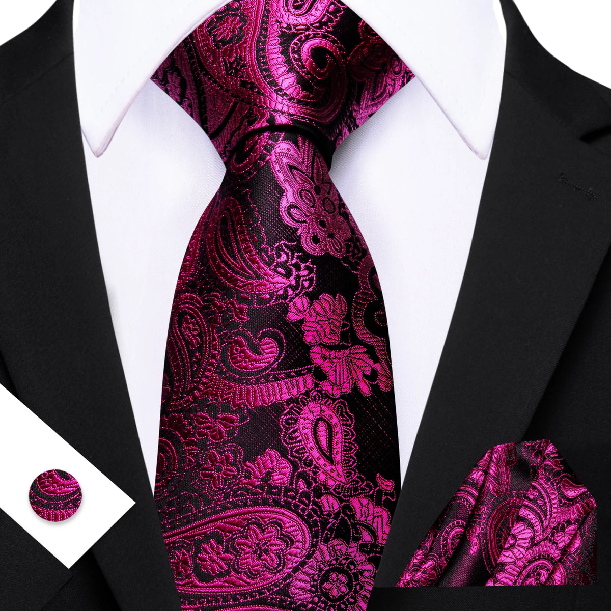 Ensemble cravate homme floral – CLEVI Paris