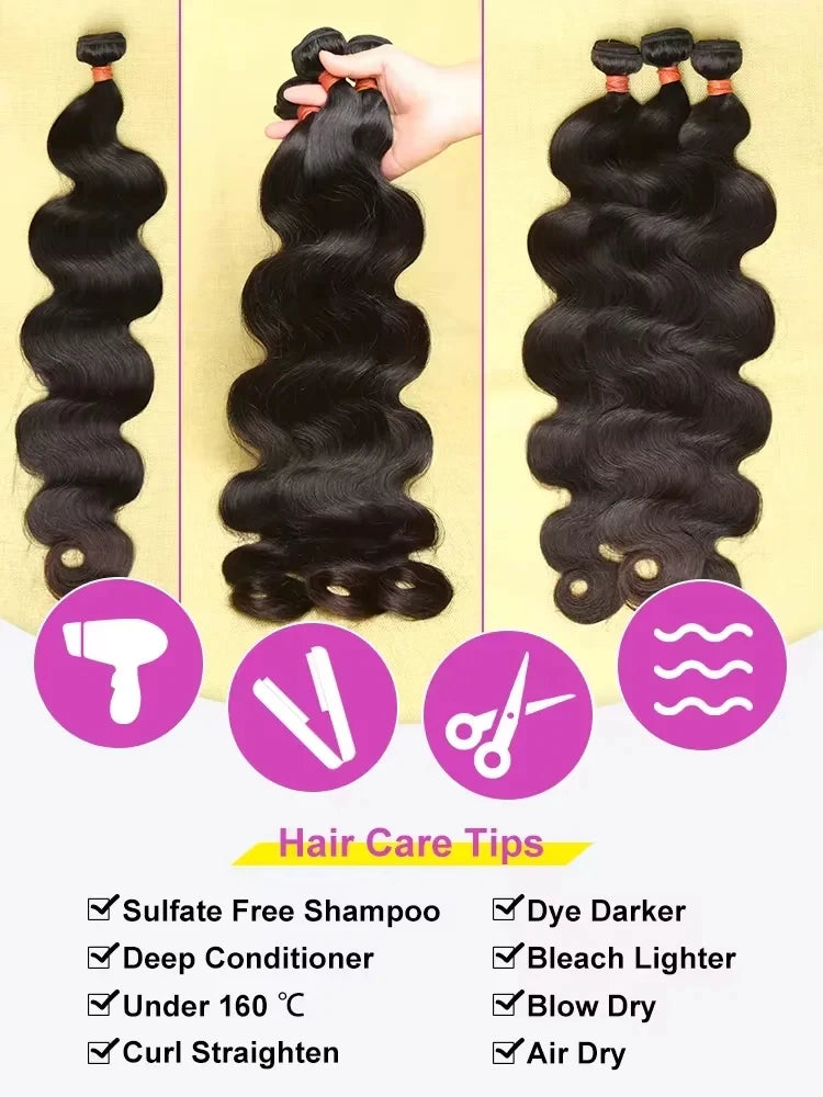 Bundles Body Wave indiens, cheveux humains – CLEVI Paris
