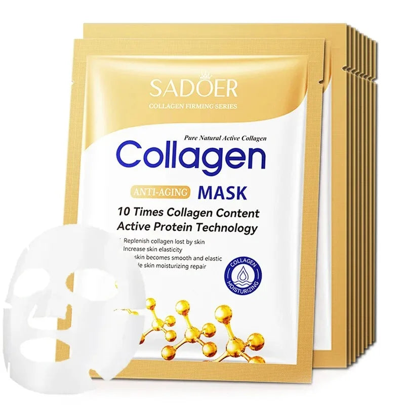 Masques Tissu Collagène SADOER Fermeté Hydratation & Éclat – CLEVI Paris