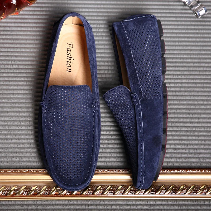 Mocassins Suède Homme Respirants Casual – CLEVI Paris