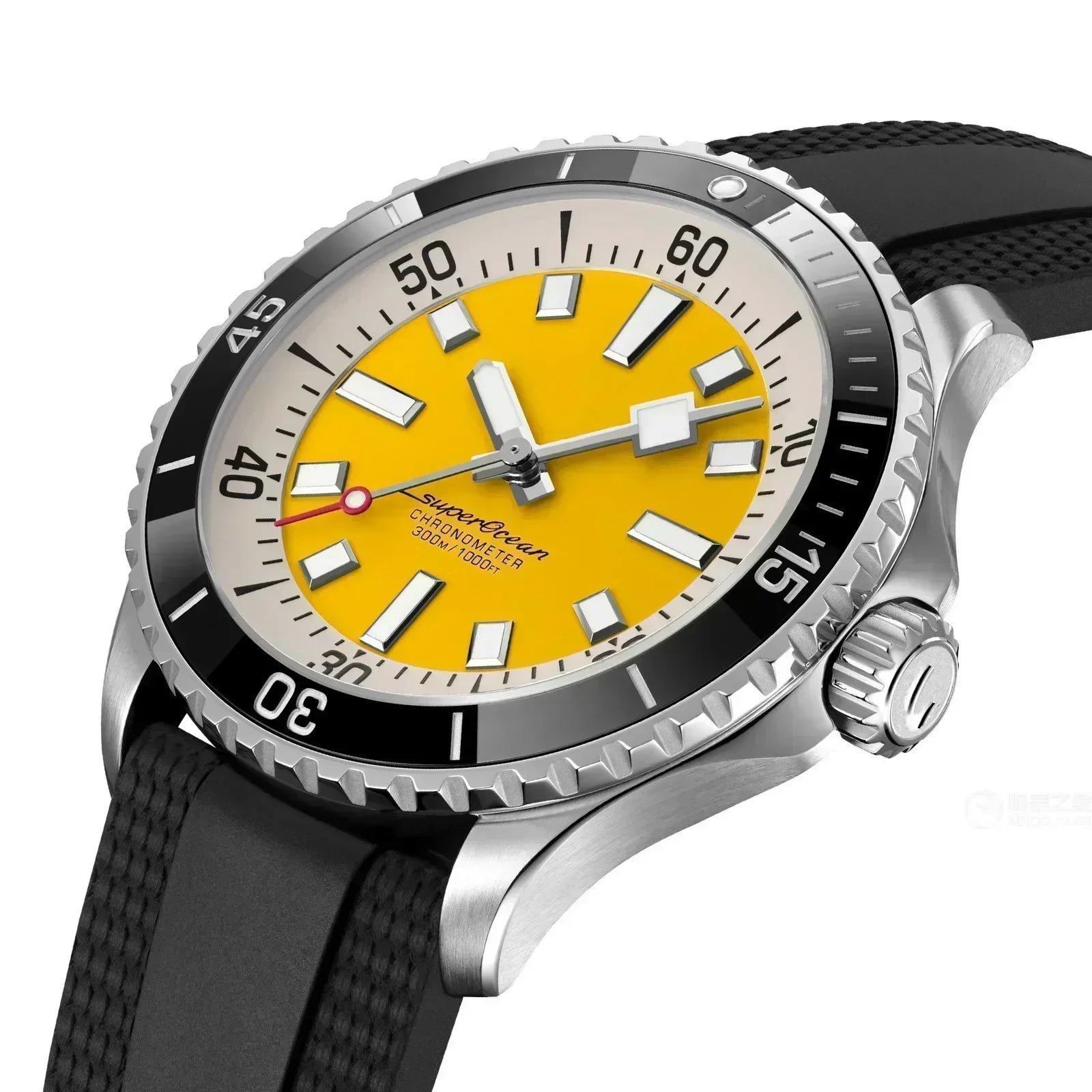 Montre Homme Automatique Luxe Acier Verre Saphir Couronne Vissée Cytupr – CLEVI Paris