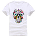 T-Shirt Homme Coton Streetwear Imprimé Tête de Mort Coupe Loose 10 Coloris – CLEVI Paris