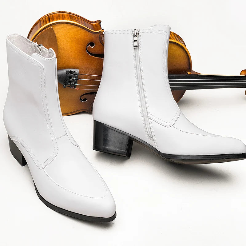 Chelsea Boots Cuir Véritable Homme | Talon Pointu Fait Main – CLEVI Paris