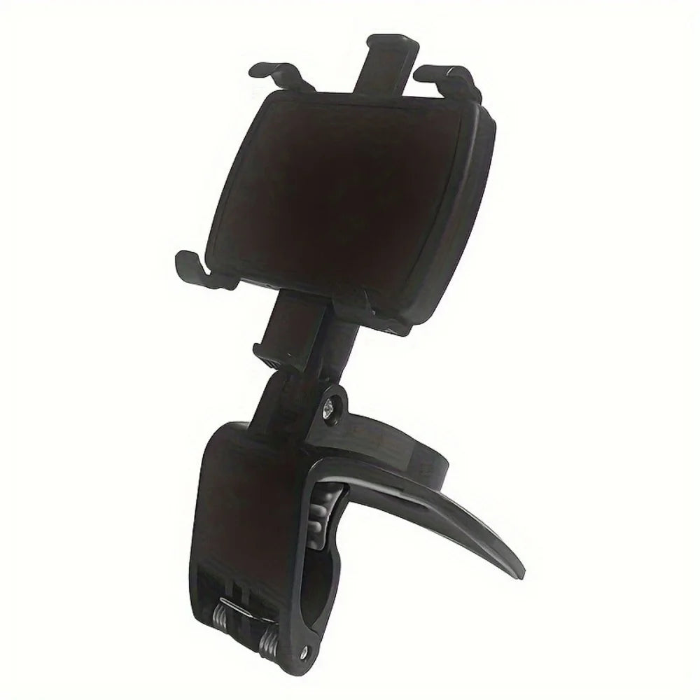 Support Téléphone Voiture | Clip Tableau de Bord, Rotation 360°, Plastique, Universel – CLEVI Paris