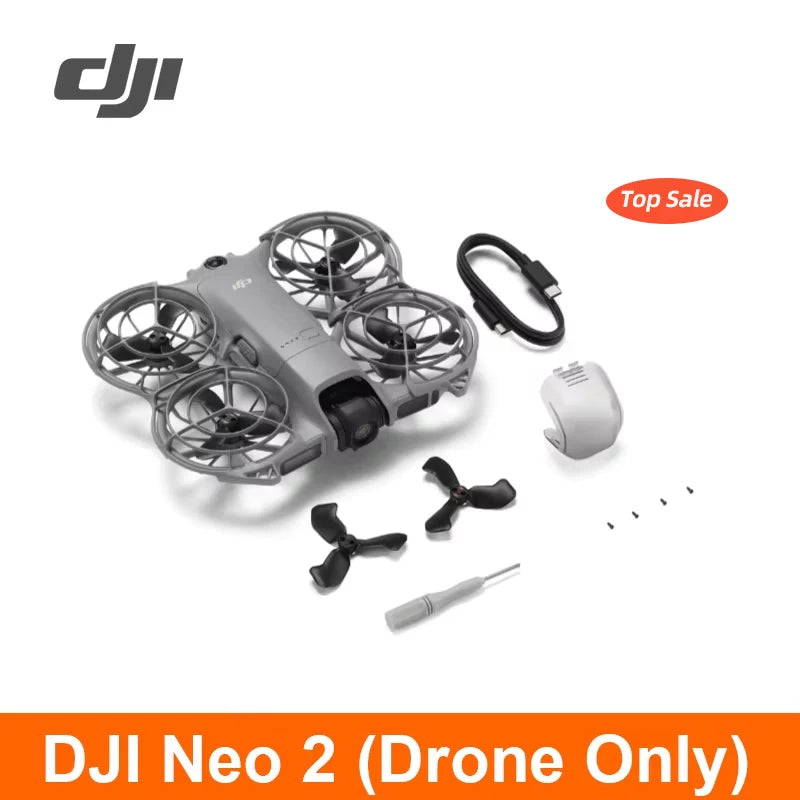 DJI Neo 2 – Drone 4K/60fps Gimbal 2 Axes Évitement Omnidirectionnel 151g 49Go Stockage Expédié Europe – CLEVI Paris