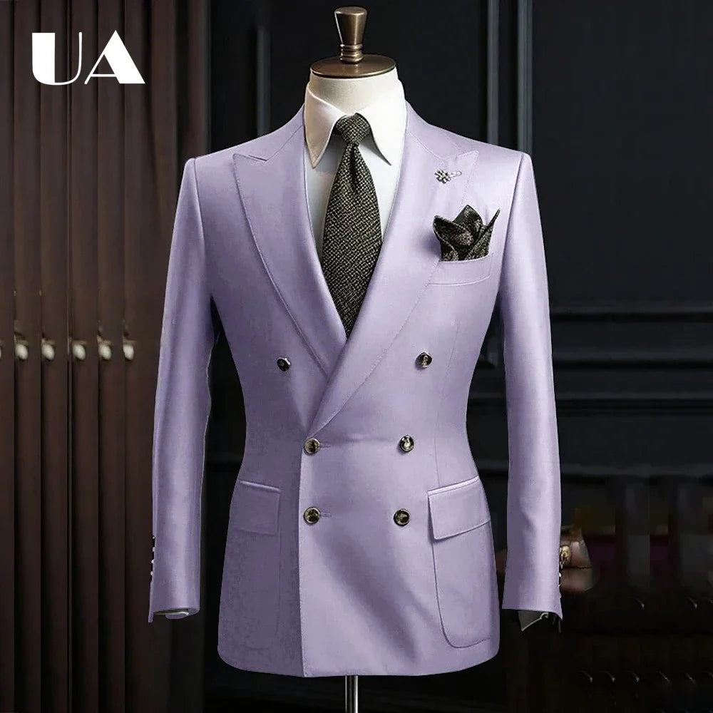 Veste Longue Croisée Homme Uni – CLEVI Paris