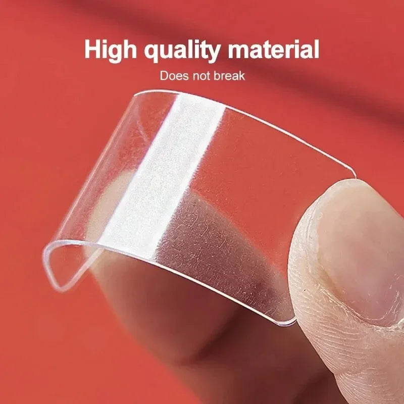 Pastilles Adhésives Double Face Nano | PVC Réutilisables, Lavables, Transparentes – CLEVI Paris