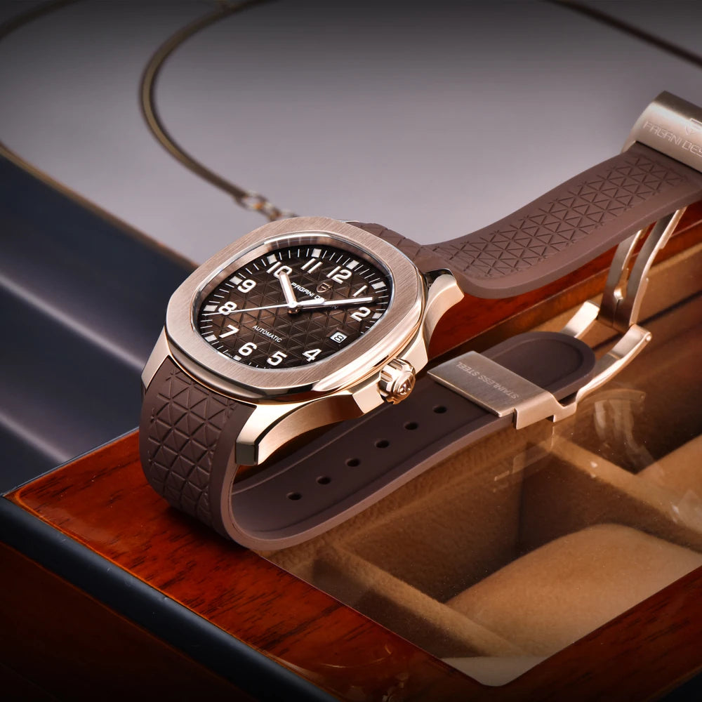Montre PAGANI DESIGN PD-YS031 – Automatique, Verre Saphir AR, Acier Inoxydable, Couronne Visée, Étanche 10 ATM – CLEVI Paris