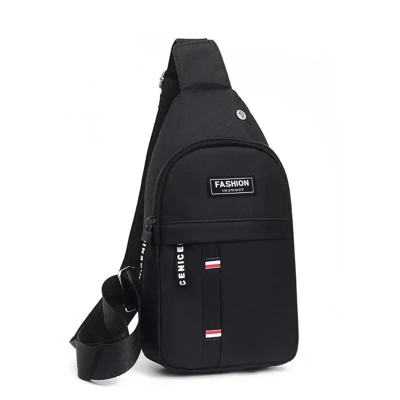 Sac Bandoulière Nylon Homme Demi-Lune — CLEVI Paris