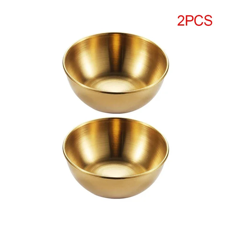 Coupelles à Sauce en Inox — Or & Argent, Lot de 2 ou 4, Apéritif & Condiments | CLEVI Paris