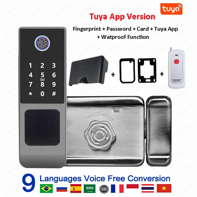 Serrure Extérieure Connectée ZhdCookey G23 Empreinte Digitale IP66 Tuya WiFi – CLEVI Paris