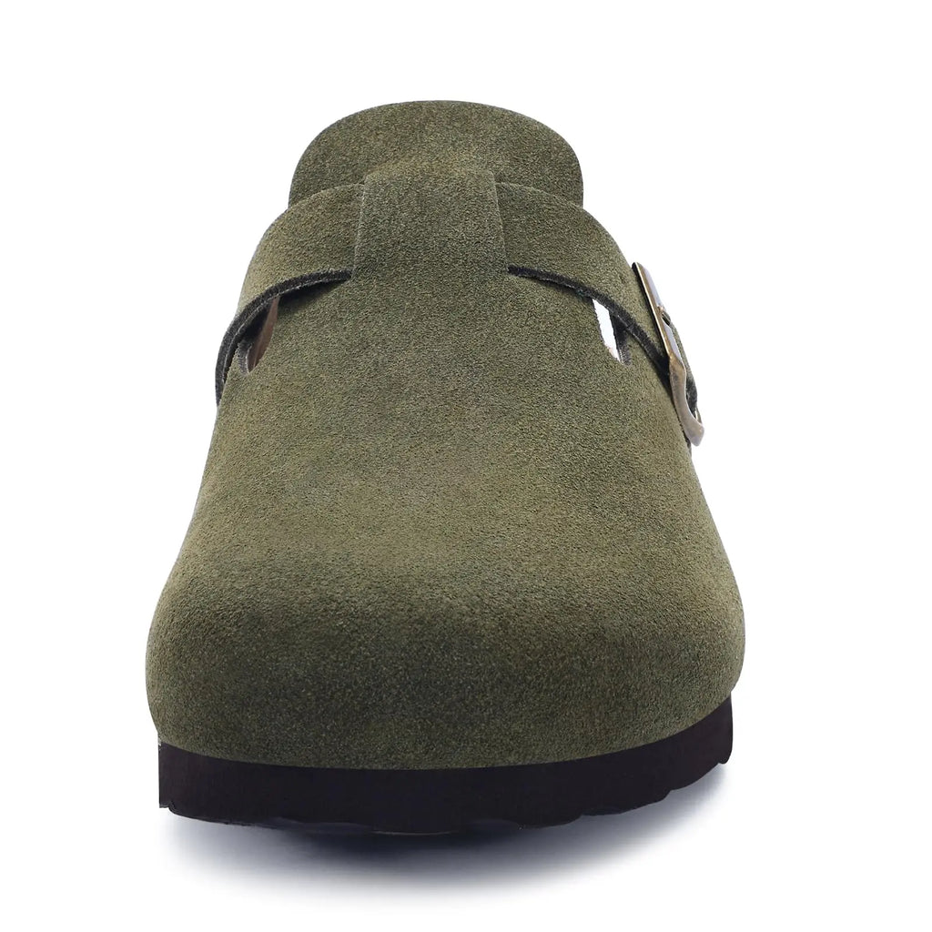Chaussons Mules Suède Unisexe Semelle Liège & Support Voûte | 21 Coloris, Tailles 36-46 – CLEVI Paris