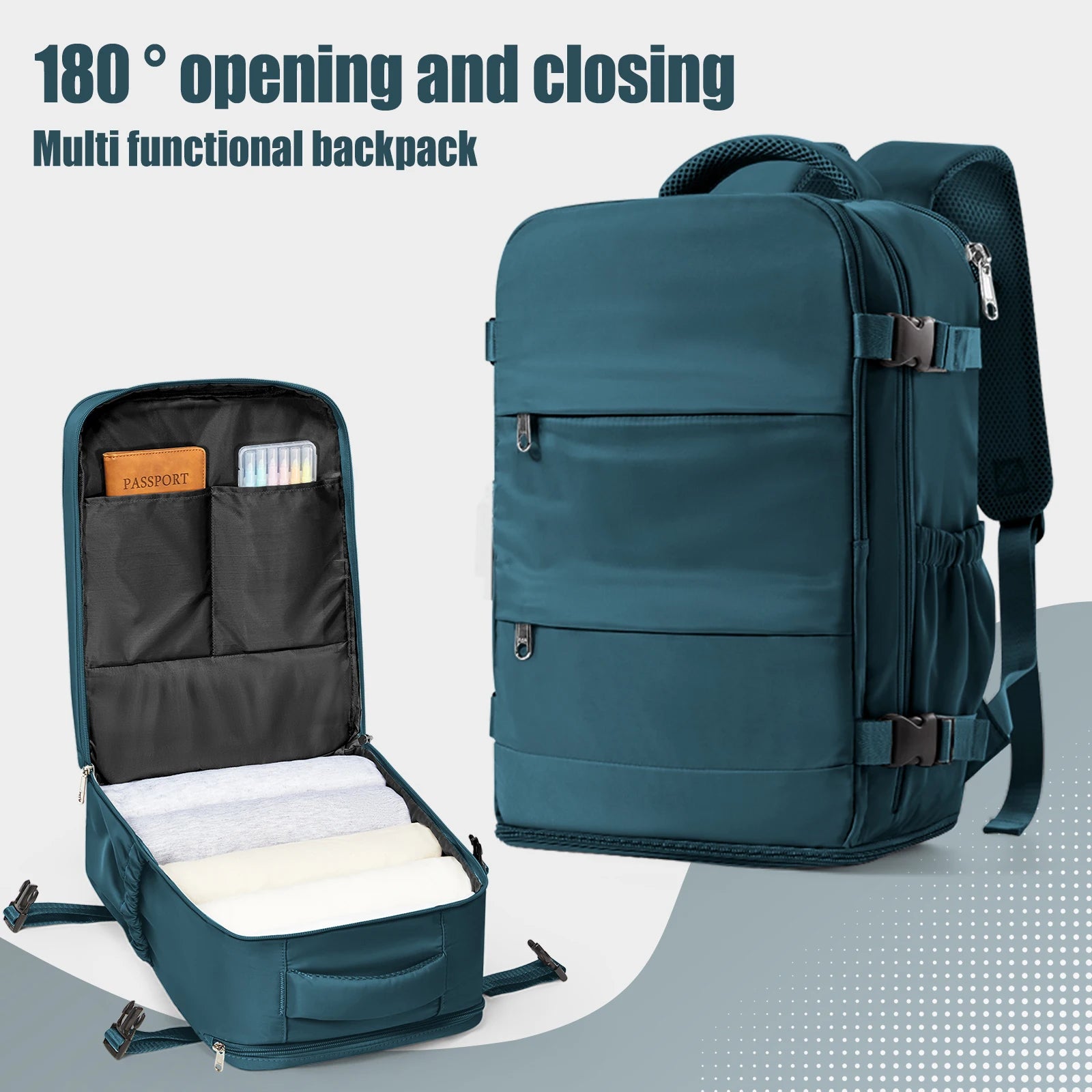 Sac à Dos Cabine 40x30x20 en Nylon — Compatible Ryanair, Laptop, Voyage, 4 Coloris | CLEVI Paris