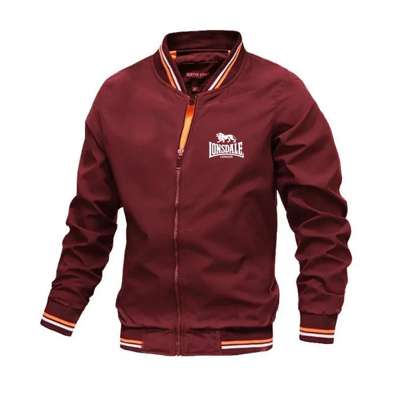 Veste Homme Coupe-Vent Légère Col Montant Zipper Streetwear Printemps Automne – CLEVI Paris