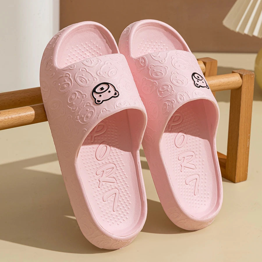 Claquettes EVA Motif Ourson Femme & Homme Légères Été — CLEVI Paris