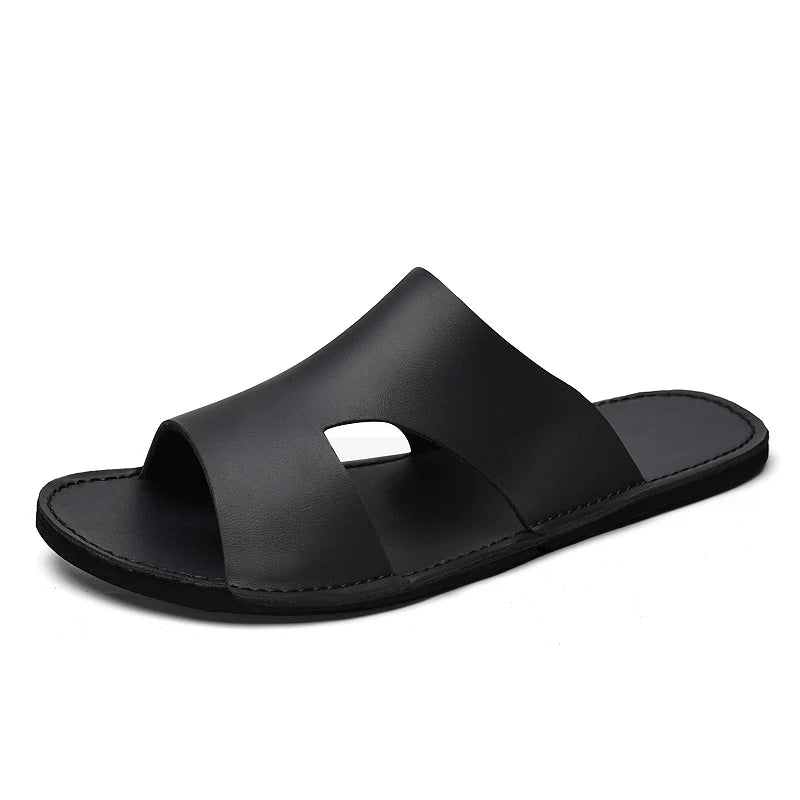 Sandales Homme Cuir de Vache Véritable Casual Antidérapantes – CLEVI Paris