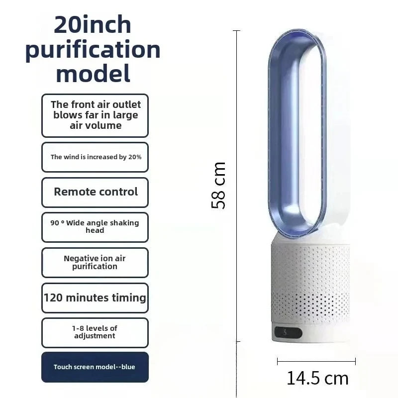 Ventilateur tour sur pied avec télécommande – CLEVI Paris