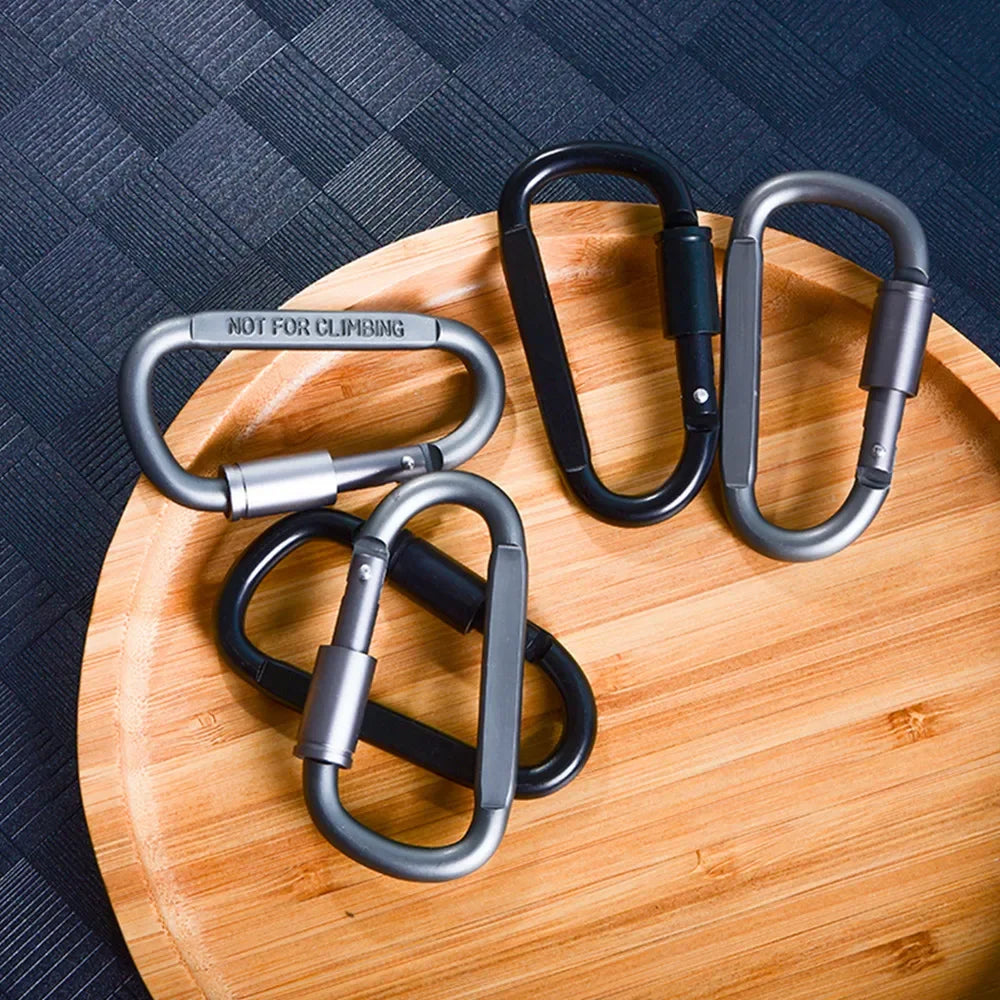 Mousquetons Aluminium Verrouillables | EDC, Camping, Porte-Clés & Sac à Dos, 50 kg – CLEVI Paris