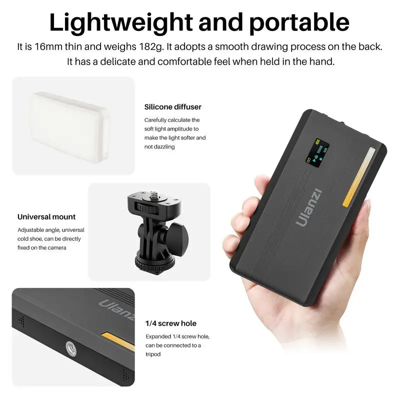 Lampe vidéo LED Ulanzi VL200 – CLEVI Paris