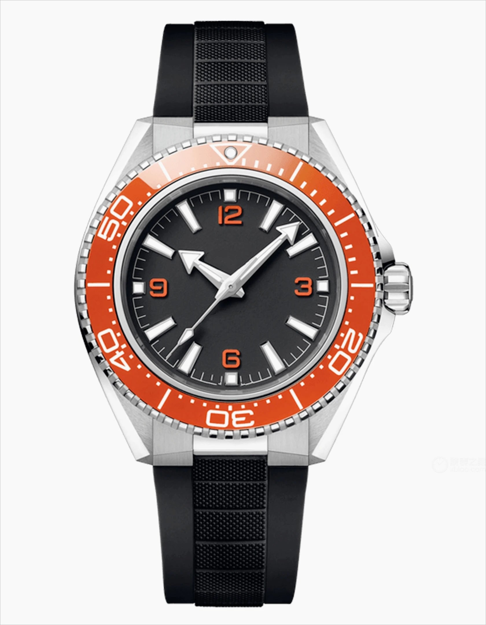 Montre Homme Automatique Modèle 600 Lunette Céramique Boîtier Acier Inox Bracelet Acier Calendrier Lumineux 42mm – CLEVI Paris