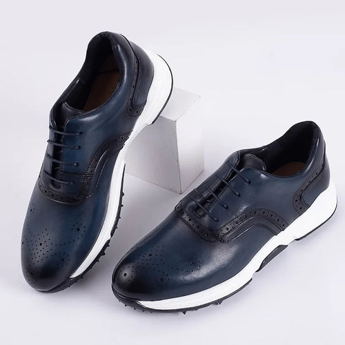 Brogue Homme Cuir Véritable Sculpté Bullock | Lacets Antidérapant 3 Coloris