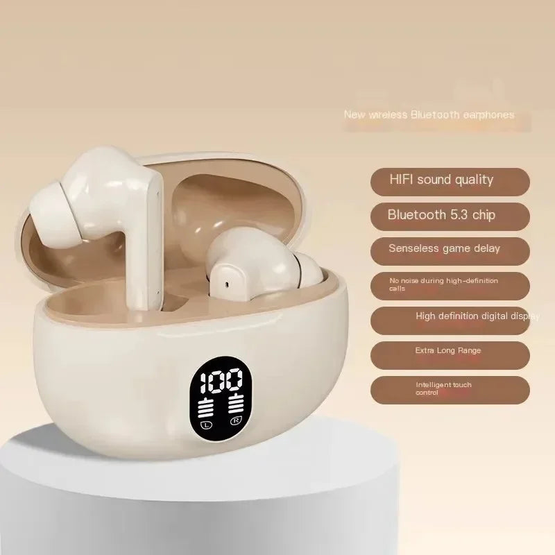 Écouteurs TWS Bluetooth 5.3 ANC NFC HiFi Micro – CLEVI Paris
