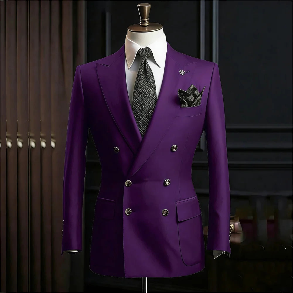 Costume homme 2 pièces à double boutonnage – CLEVI Paris