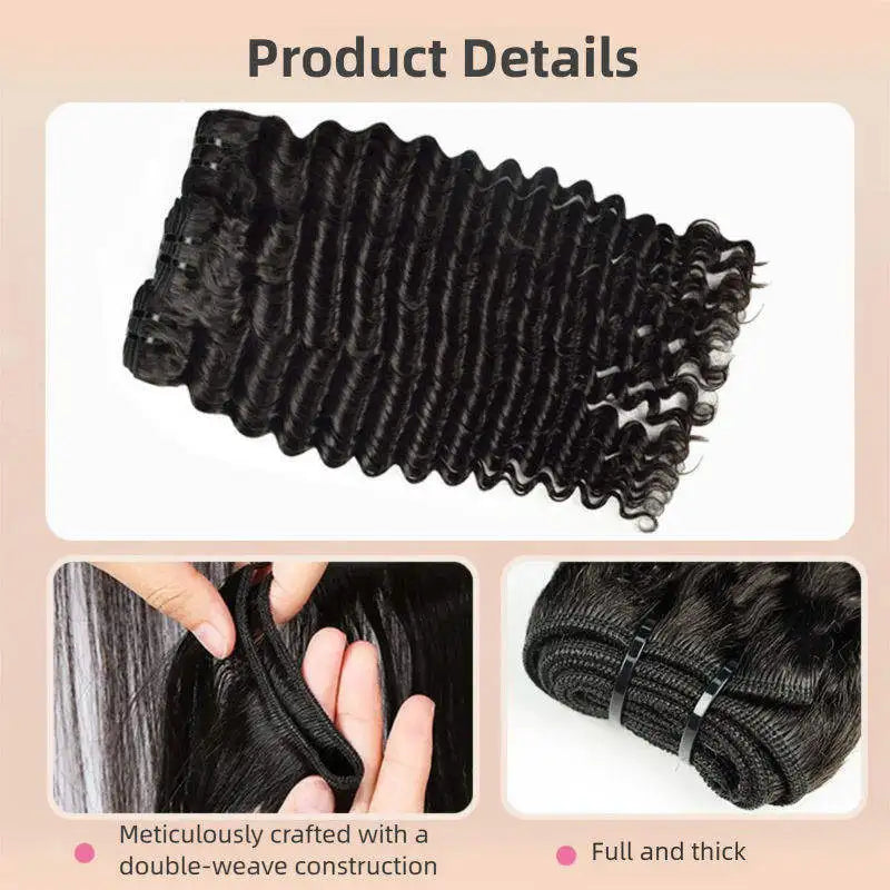 Extensions Cheveux Humains Brésiliens Remy Hair Body Wave Straight Deep Wave 1/3/4 Mèches 10-44 Pouces – CLEVI Paris
