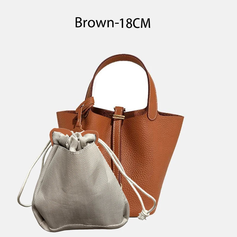 Sac Seau Femme Cuir Véritable Vache 2 Tailles 50+ Coloris Quincaillerie Argentée ou Dorée – CLEVI Paris