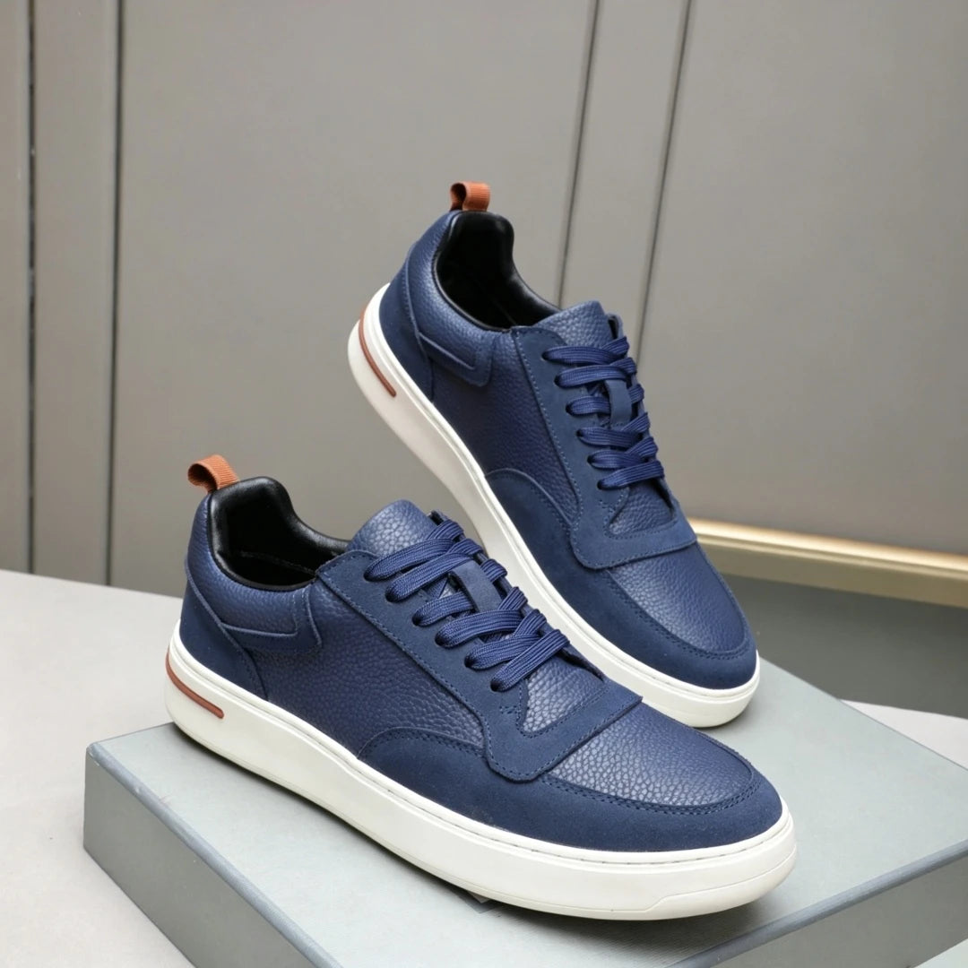 Sneakers Luxe Artisanales Homme Cuir Suède Laine – CLEVI Paris