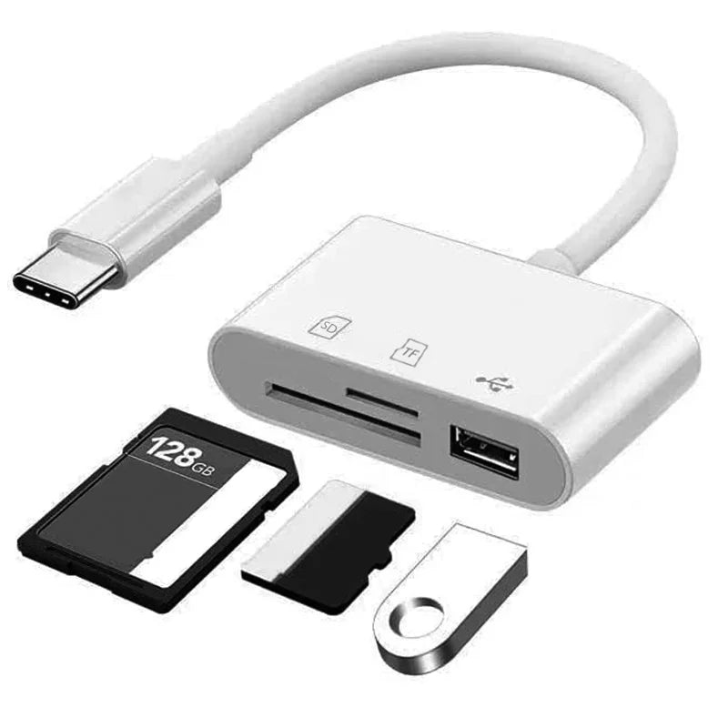 Adaptateur 3-en-1 USB-C vers SD/USB MacBook – CLEVI Paris