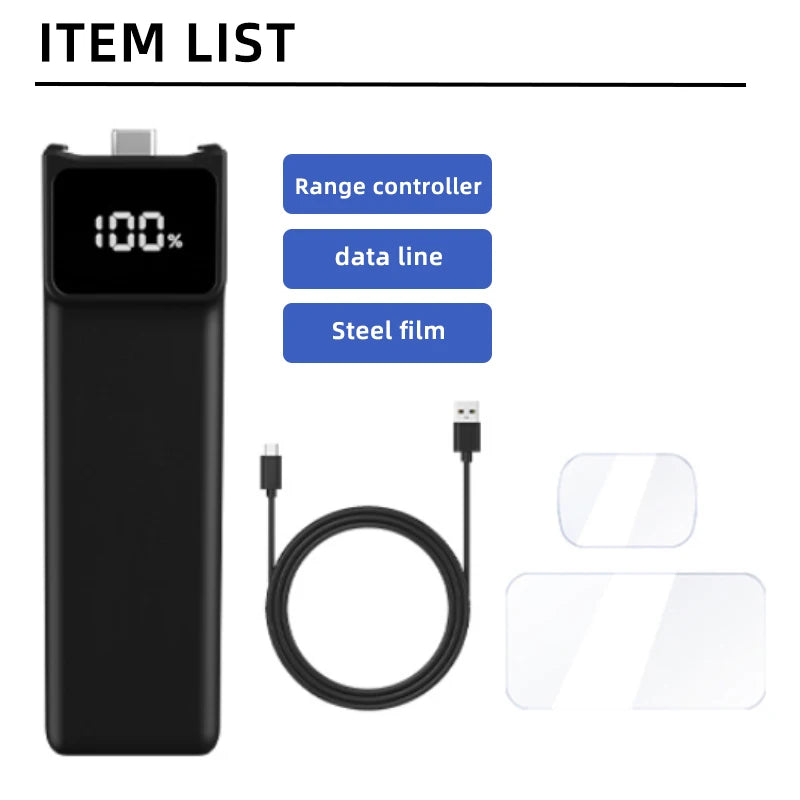 Poignée-Batterie 5000 mAh pour DJI Osmo Pocket 3/4 – 180 min, Écran Digital, USB-C